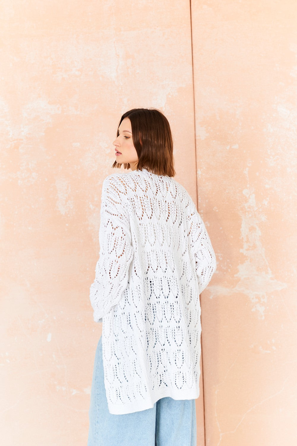 Knitting Pattern 10211 - Cardigan & Coat in Colour Burst & Cotton Twist DK