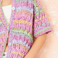 Knitting Pattern 10211 - Cardigan & Coat in Colour Burst & Cotton Twist DK