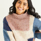 Knitting Pattern 10340 - ABSTRACT SWEATER & WIDE SCARF IN HAYFIELD BONUS CHUNKY TWEED