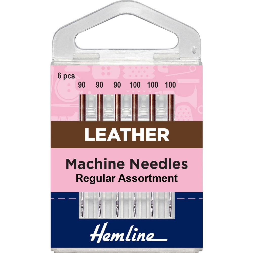 Machine Needles - Leather - Regular Assortment - 90-100/14-16 - 6 pcs