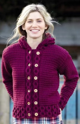 Knitting Pattern 7985 - Jackets in Bonus Aran