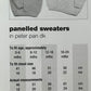 Knitting Pattern P1060 - Panelled Sweater in Peter Pan DK