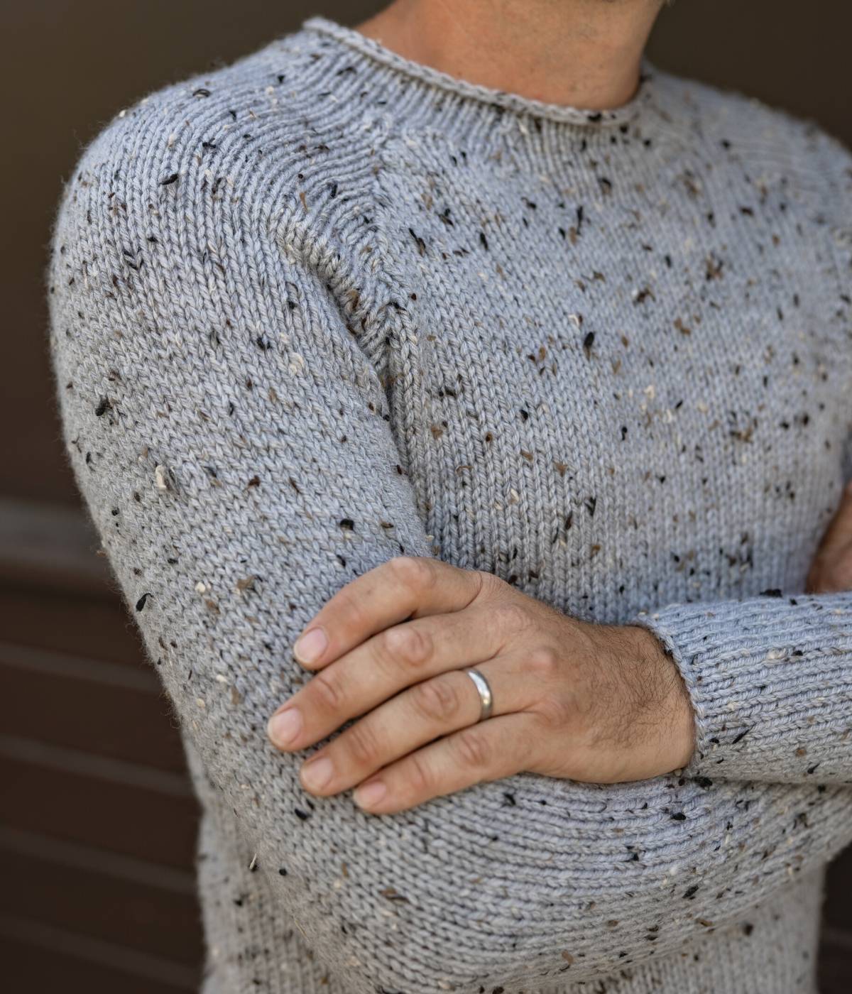Knitting Pattern 1061 - Mens Turtleneck Sweater in Chunky