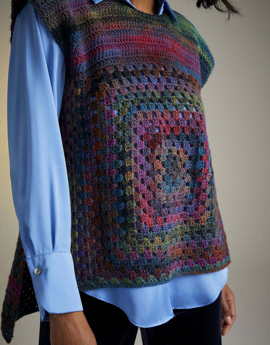 Crochet Pattern 10728 - TWILIGHT TERRACE TABARD IN SIRDAR JEWELSPUN ARAN