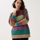 Knitting Pattern 10778 - TIMELESS STRIPED SWEATER KNITTING PATTERN IN SIRDAR LOVEFUL 100% RECYCLED TWEED BLEND