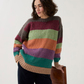 Knitting Pattern 10778 - TIMELESS STRIPED SWEATER KNITTING PATTERN IN SIRDAR LOVEFUL 100% RECYCLED TWEED BLEND