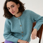 Knitting Pattern 10780 - ROUND NECK RIB CARDIGAN KNITTING PATTERN IN SIRDAR LOVEFUL 100% RECYCLED TWEED BLEND