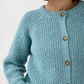 Knitting Pattern 10780 - ROUND NECK RIB CARDIGAN KNITTING PATTERN IN SIRDAR LOVEFUL 100% RECYCLED TWEED BLEND