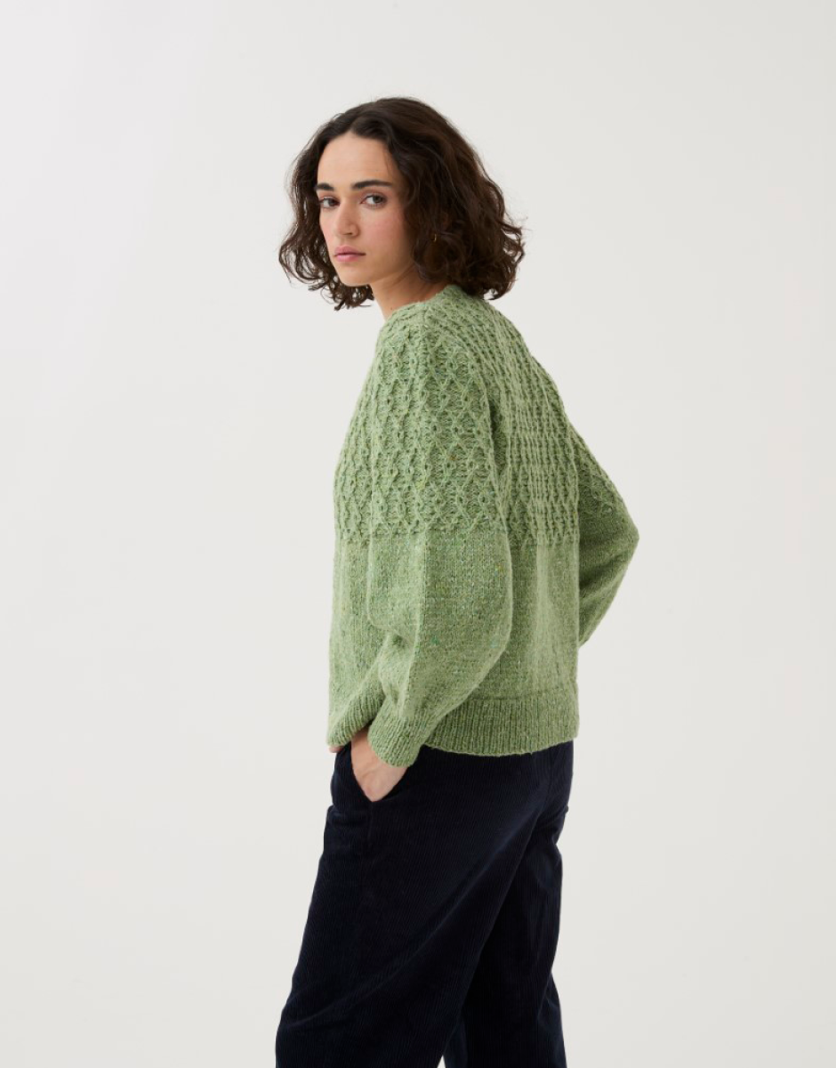 Knitting Pattern 10786 - DIAMOND CABLE CARDIGAN KNITTING PATTERN IN SIRDAR LOVEFUL 100% RECYCLED TWEED BLEND