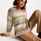 Knitting Pattern 10805 - SET-IN STONE SWEATER KNITTING PATTERN IN JEWELSPUN WITH WOOL CHUNKY