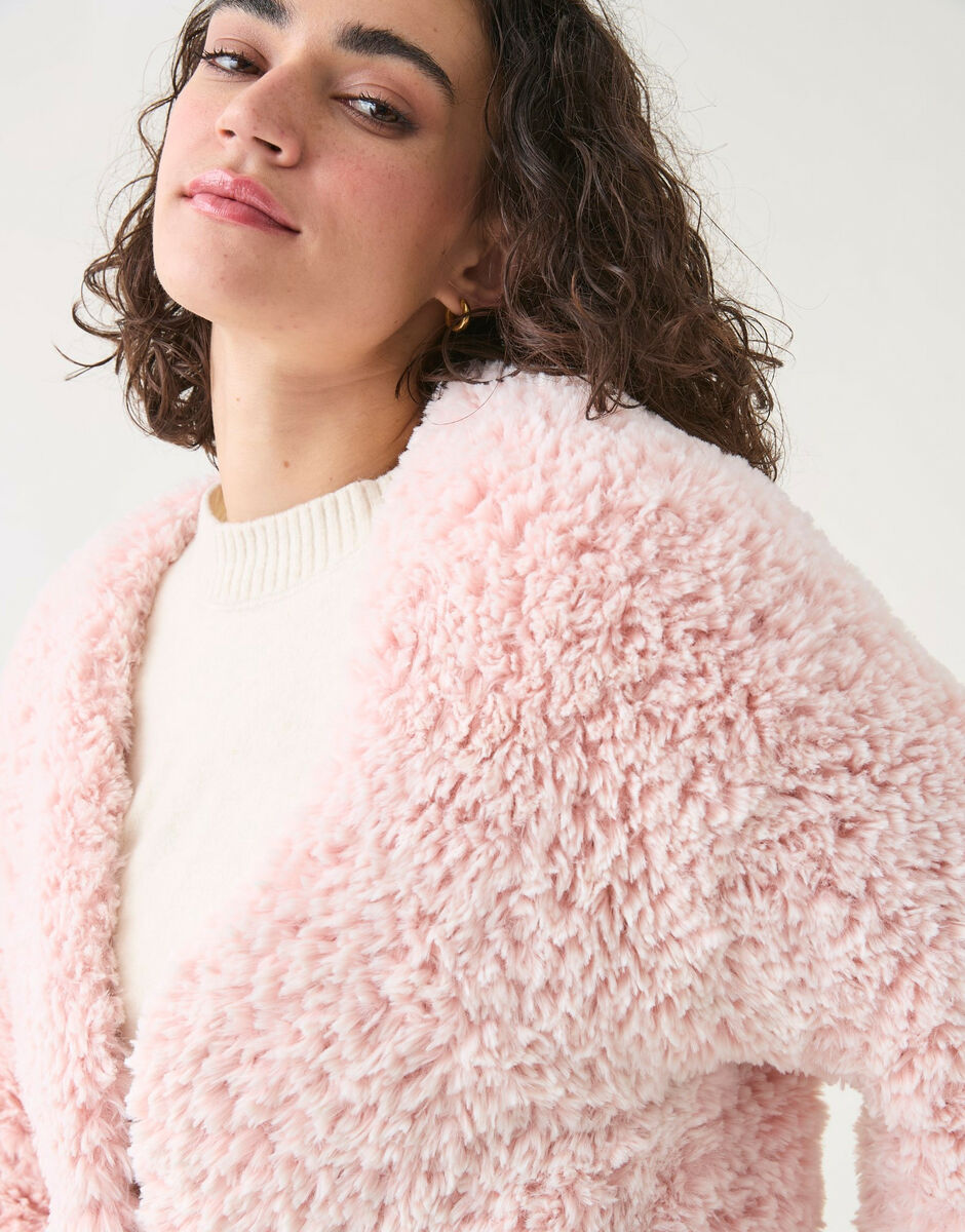 Knitting Pattern 10812 - CUTE JACKET IN SIRDAR ALPINE FUR EFFECT