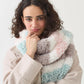 Knitting Pattern 10814 - SWEET STRIPED SCARF IN SIRDAR ALPINE FUR EFFECT