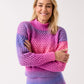 Knitting Pattern 10842 - Togetherness Twopiece in Jewelspun Ombre Aran