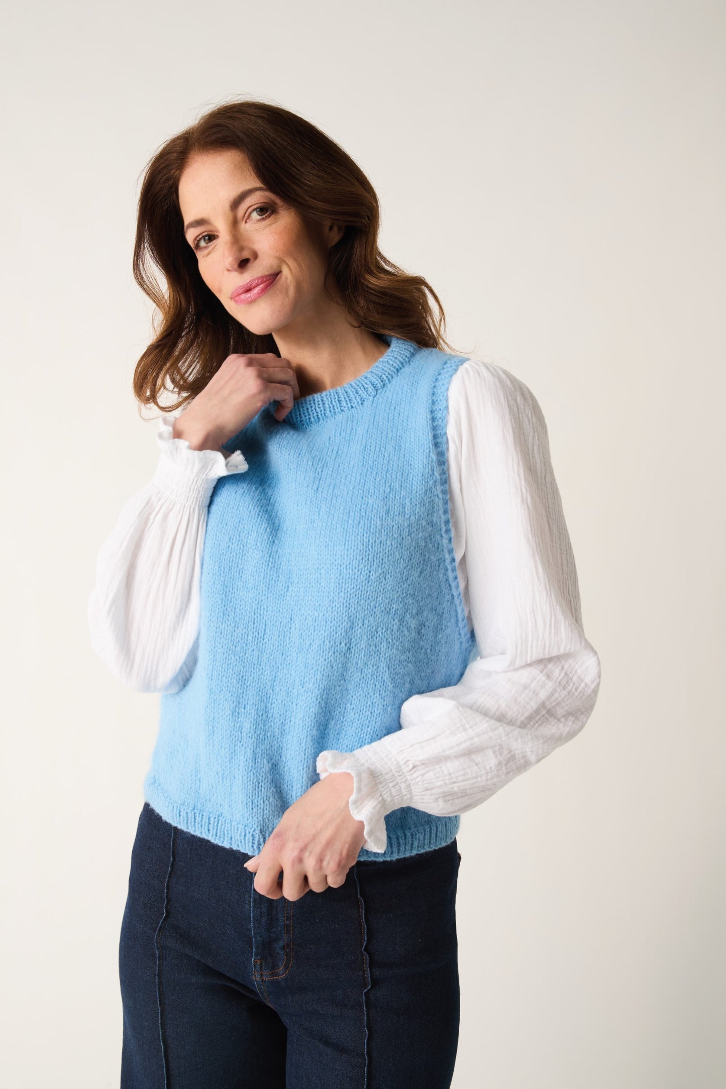 Knitting Pattern 10885 - Vest in Sirdar Soft Down DK