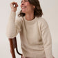 Knitting Pattern 10910 - Mushroom Gill Hem Sweater in Loveful Bio Blend DK