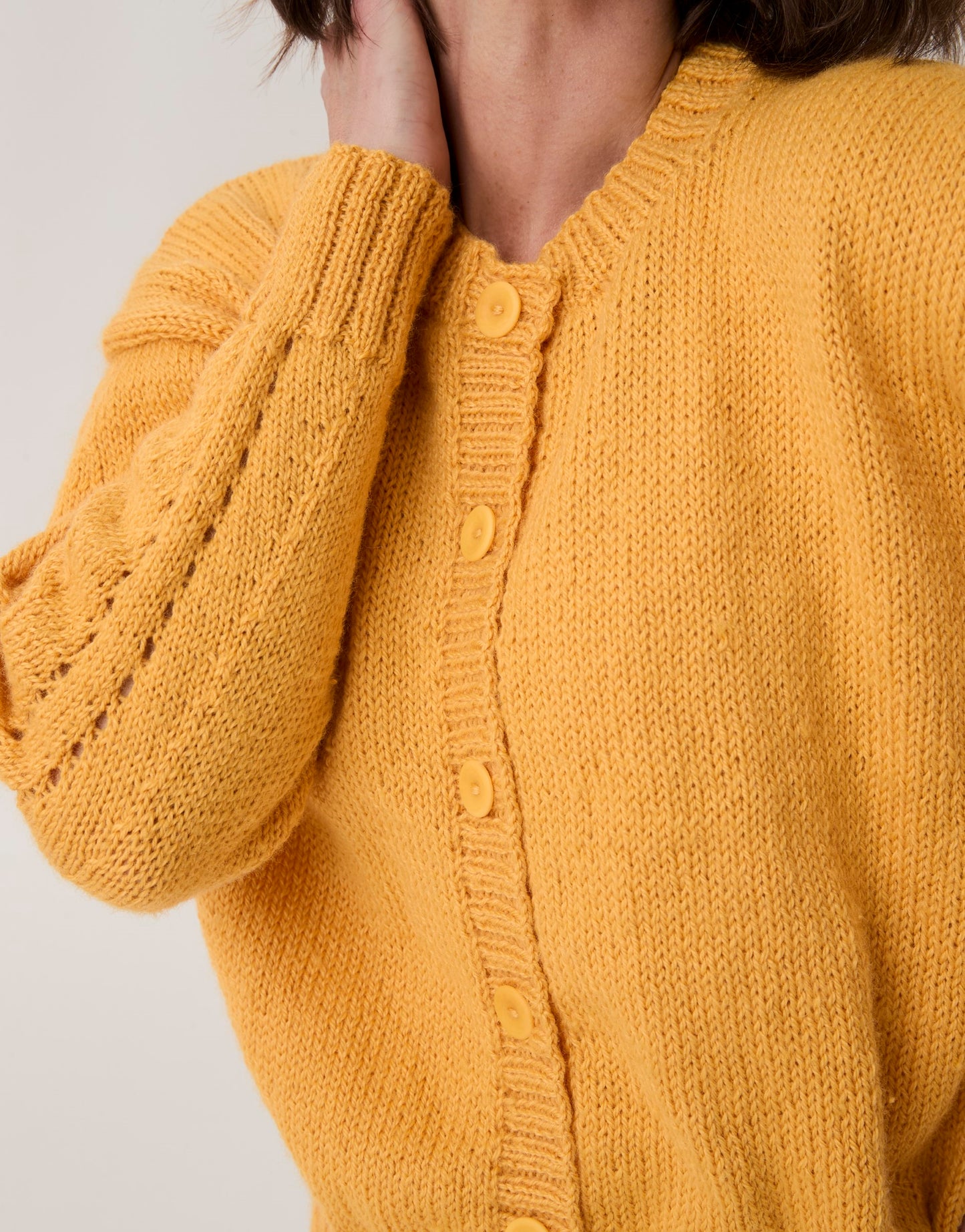 Knitting Pattern 10912 - Lacewing Sleeve Cardigan in Loveful Bio Blend DK