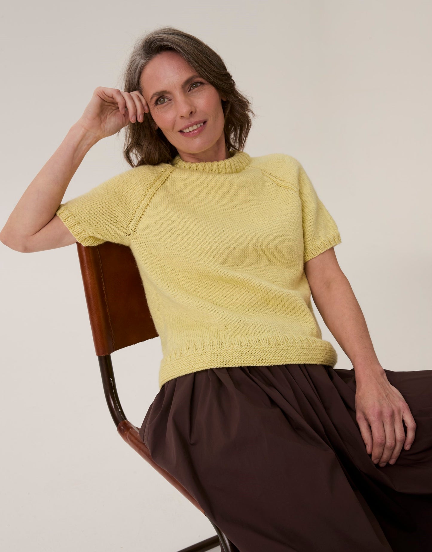 Knitting Pattern 10914 - Ringwood Short Sleeve Sweater in Loveful Bio Blend DK