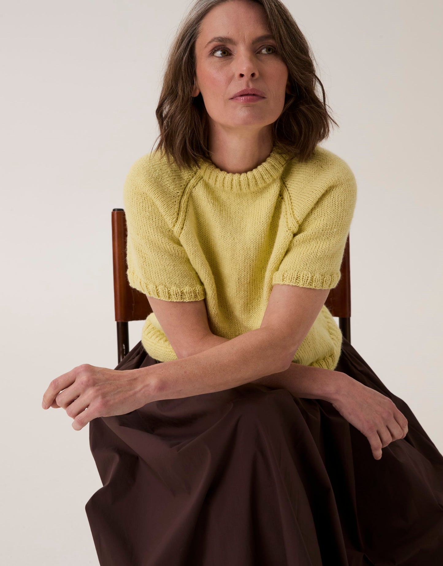 Knitting Pattern 10914 - Ringwood Short Sleeve Sweater in Loveful Bio Blend DK