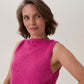 Knitting Pattern 10915 - Honeycomb Cut-Away Vest in Loveful Bio Blend DK