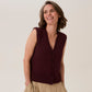 Knitting Pattern 10917 - Beehive Rib Vest in Loveful Bio Blend DK
