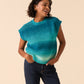 Knitting Pattern 10922 - Shade Shifting Circular Tank in Jewelspun Ombre Aran