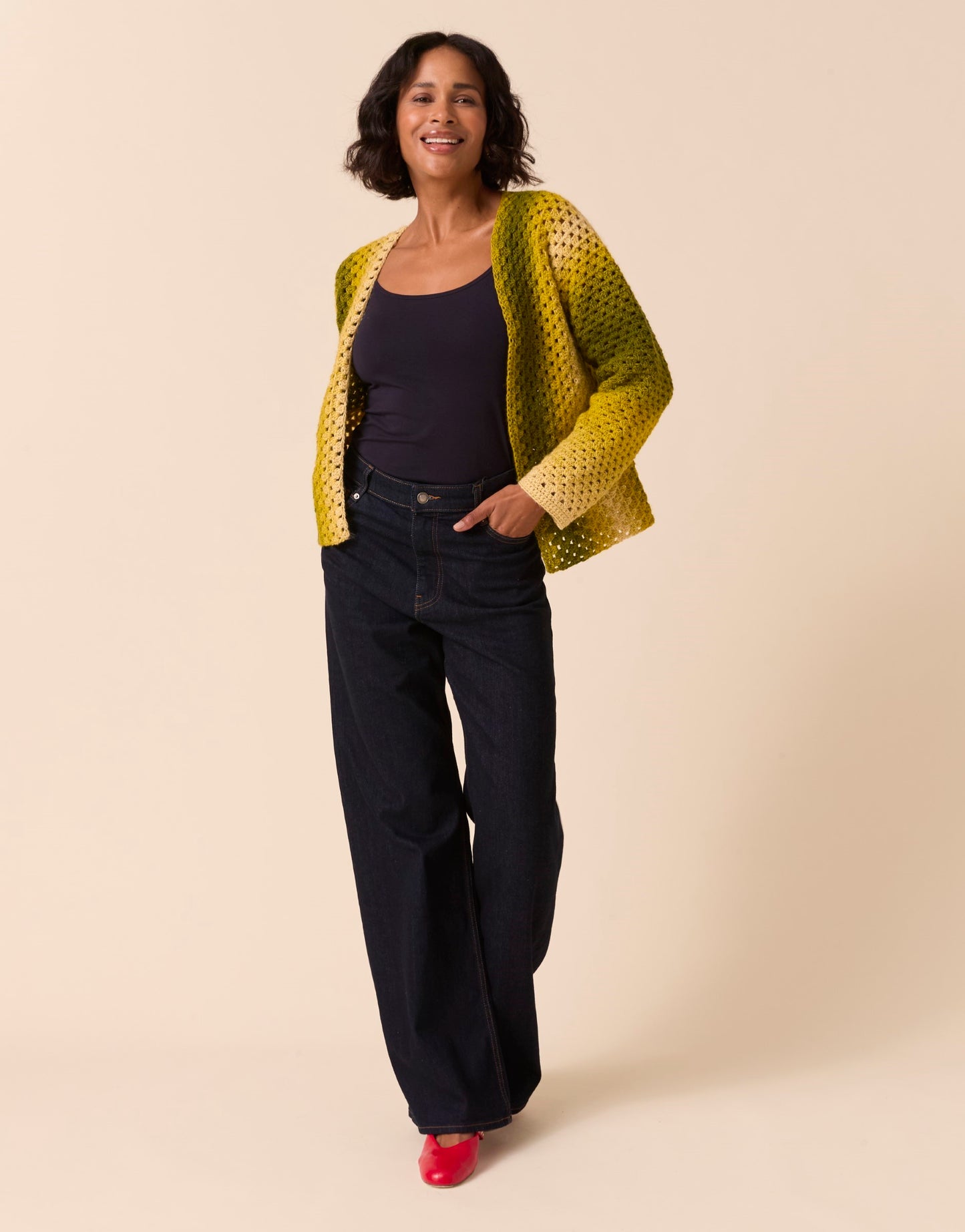 Crochet Pattern 10925 - Colour Pulse Crochet Jacket in Jewelspun Ombre Aran