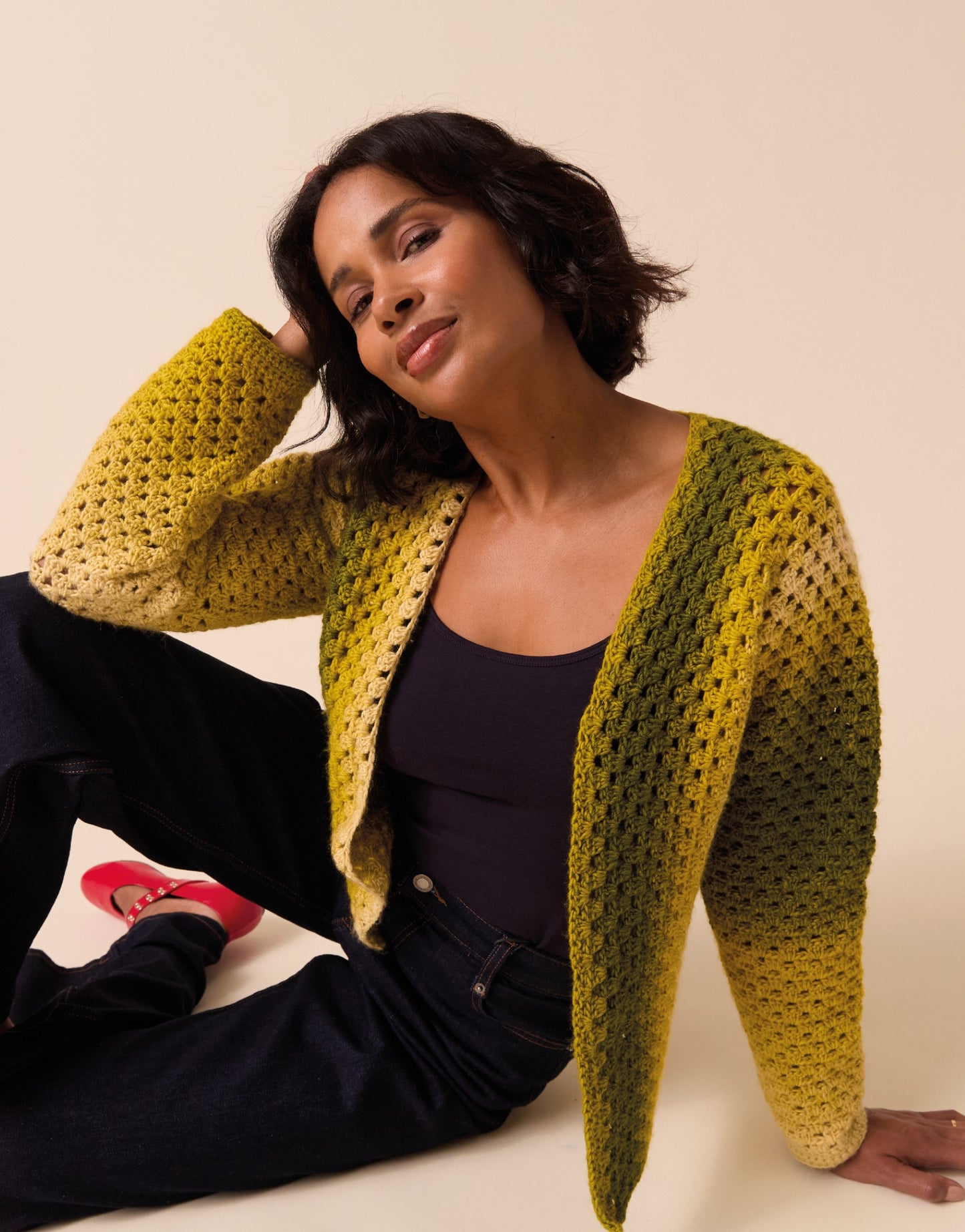 Crochet Pattern 10925 - Colour Pulse Crochet Jacket in Jewelspun Ombre Aran