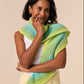 Knitting Pattern 10926 - Crescent Glow Crochet Shawl in Jewelspun Ombre Aran