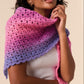Crochet Pattern 10927 - Gradiant Crochet Shawl in Jewelspun Ombre Aran