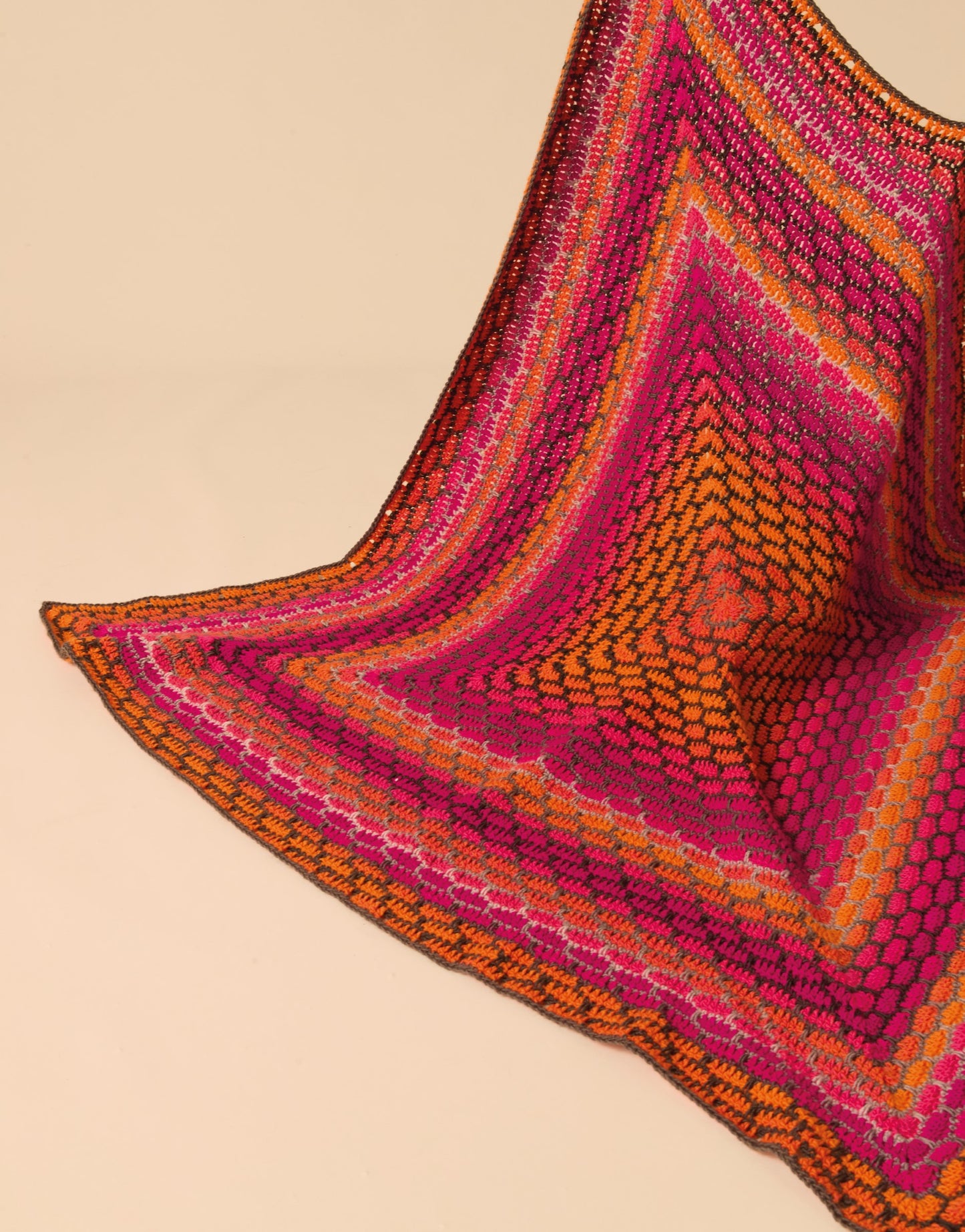 Crochet Pattern 10931 - Spectrum Crochet Blanket in Jewelspun Ombre Aran
