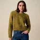 Knitting Pattern 10946 - Twist V Neck Sweater in Bonus Marl Chunky