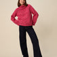 Knitting Pattern 10947 - Meld Roll Neck Sweater in Bonus Marl Chunky