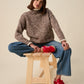 Knitting Pattern 10948 - Mingle High Neck Sweater in Bonus Marl Chunky