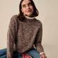 Knitting Pattern 10948 - Mingle High Neck Sweater in Bonus Marl Chunky