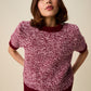 Knitting Pattern 10953 - Spin Short Sleeve Sweater in Bonus Marl Chunky
