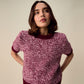 Knitting Pattern 10953 - Spin Short Sleeve Sweater in Bonus Marl Chunky