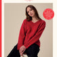Knitting Pattern 10956 - Firefly V-Neck Sweater in Embers DK