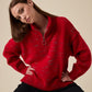 Knitting Pattern 10962 - Flashpoint Zip Sweater in Embers DK