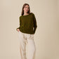 Knitting Pattern 10963 - Glimmer Sideways Sweater in Embers DK