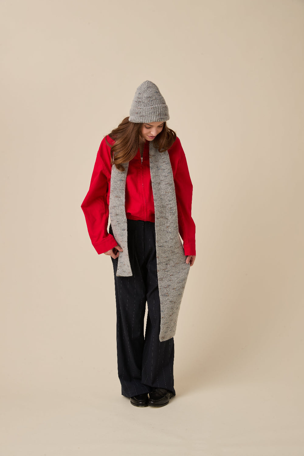 Knitting Pattern 10965 - Match Hat & Scarf Set in Embers DK