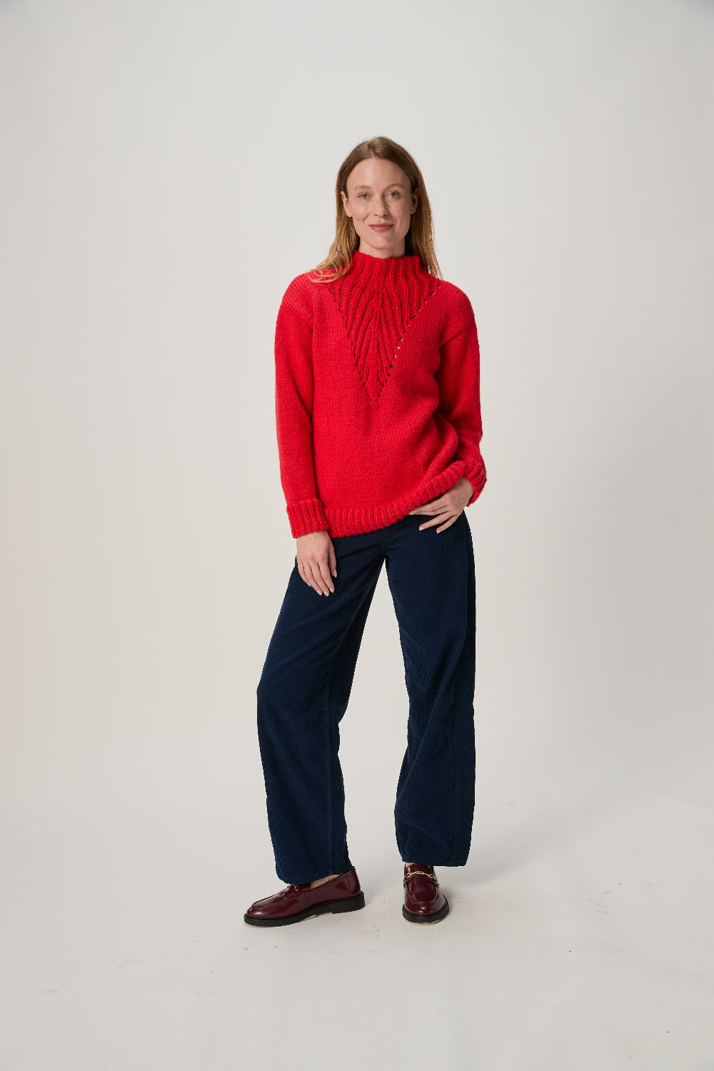 Knitting Pattern 10966 - Rise High Neck Sweater in Bio Blend Chunky