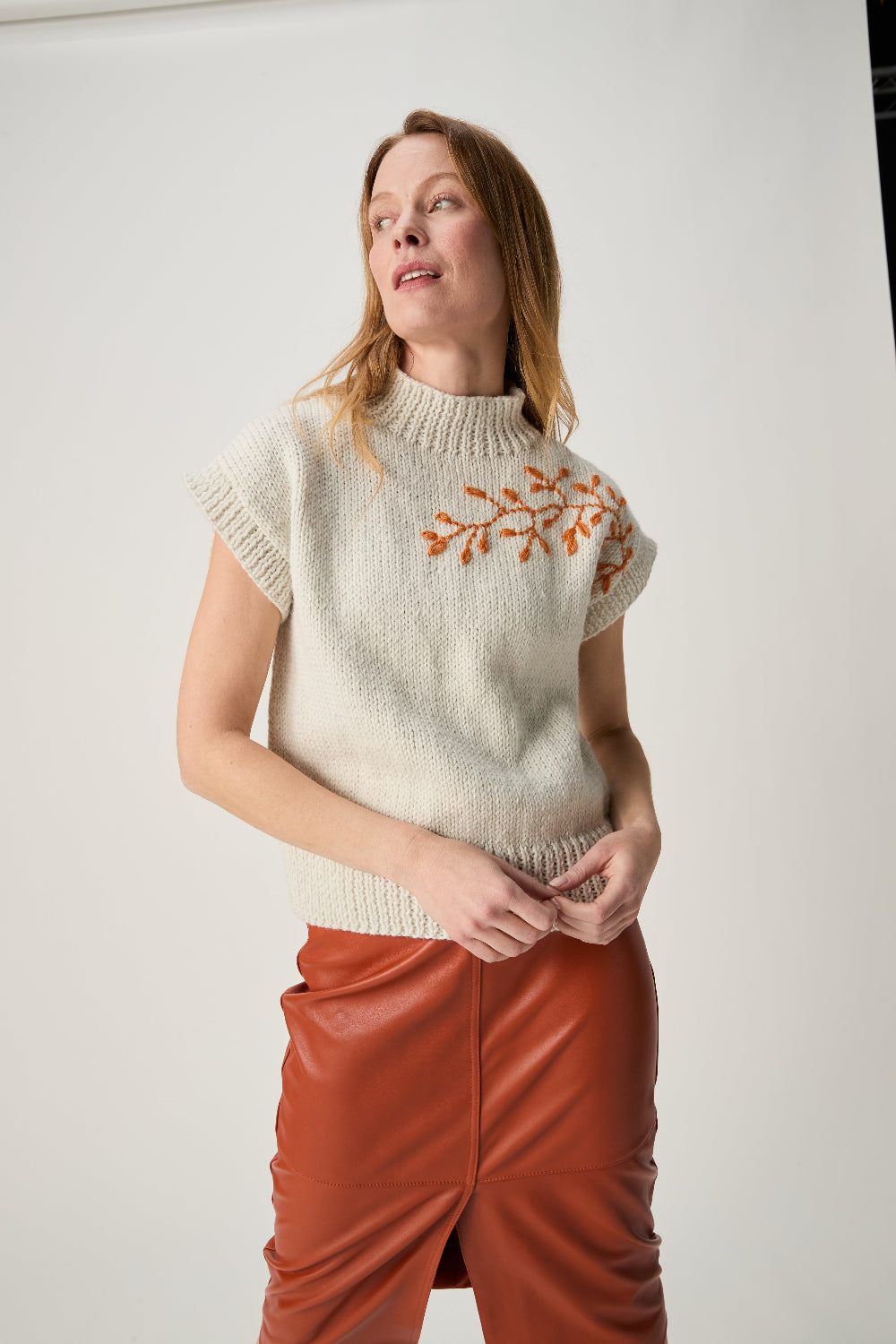 Knitting Pattern 10969 - Branch Out Tank in Bio Blend Chunky