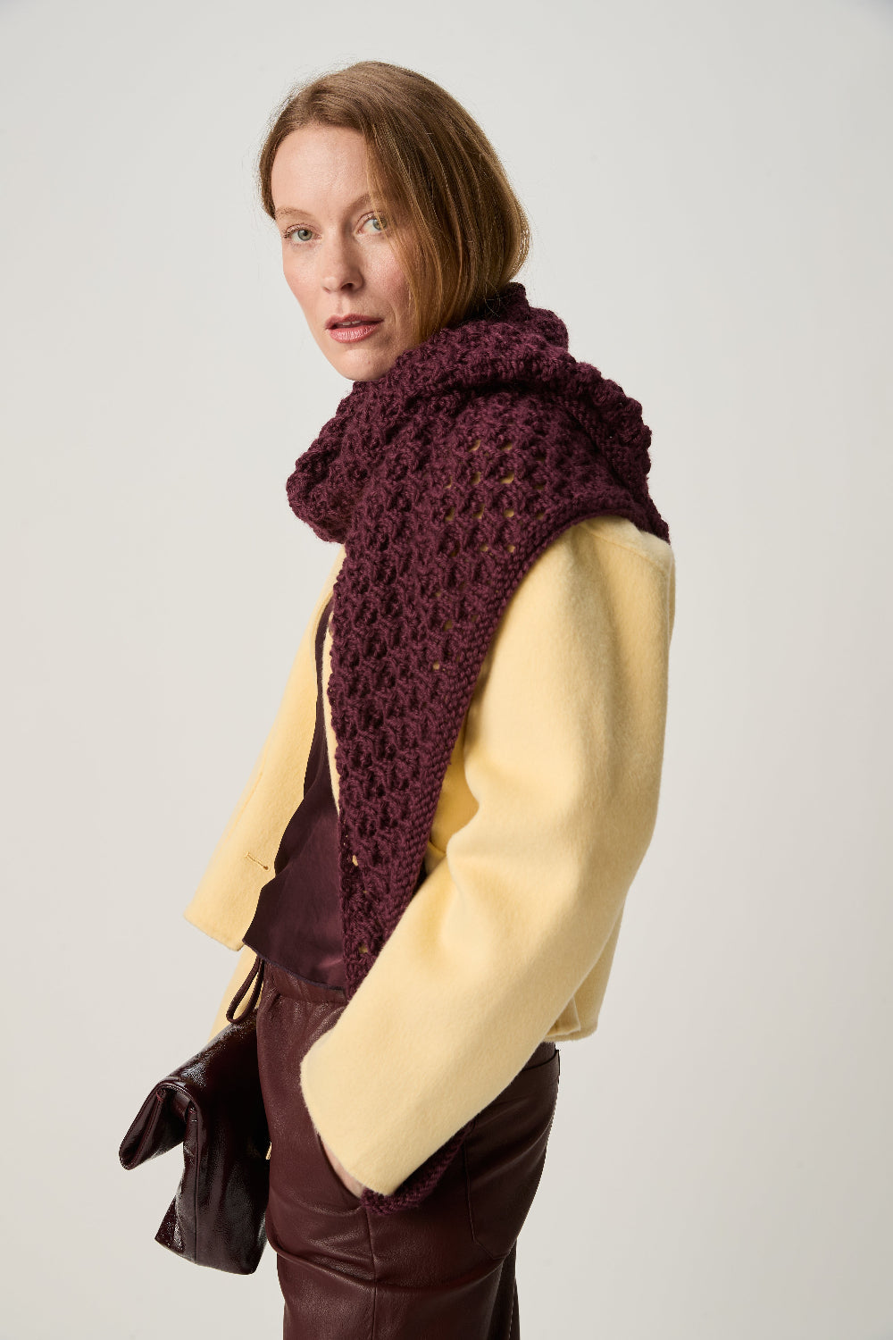 Knitting Pattern 10973 - Canopy Shawl in Bio Blend Chunky