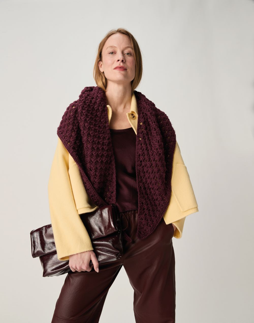 Knitting Pattern 10973 - Canopy Shawl in Bio Blend Chunky