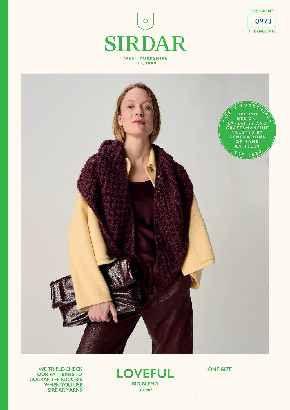 Knitting Pattern 10973 - Canopy Shawl in Bio Blend Chunky