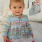 Knitting Pattern 1252 - Cardigan & Blanket in Baby Crofter DK