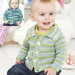 Knitting Pattern 1262 - Boys Cardigans in Snuggly Smiley Stripes DK