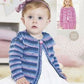 Knitting Pattern 1303 - Cardigans in Snuggly Smiley Stripes DK