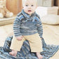 Knitting Pattern 1389 - Sweater & Blanket in Snuggly Smiley Stripes DK