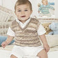 Knitting Pattern 1441 - Sweater & Tank Top in Baby Crofter DK
